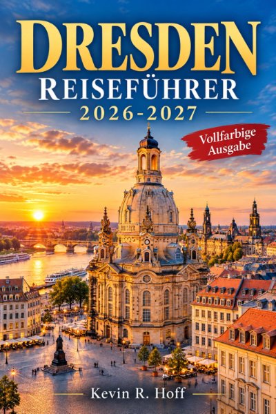 Cover of the Dresden Reiseführer 2026–2027 by Kevin R. Hoff